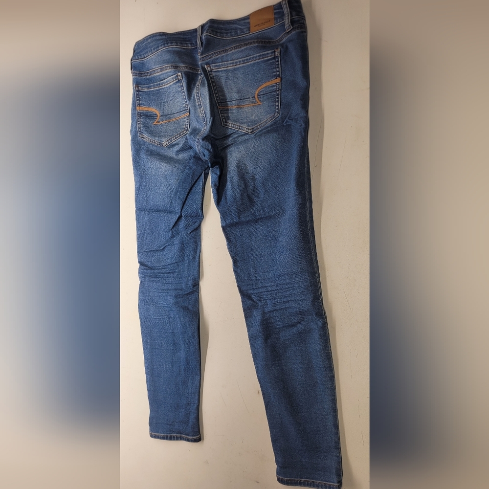 American Eagle outfitters super stretch X size 8 blue Jeans